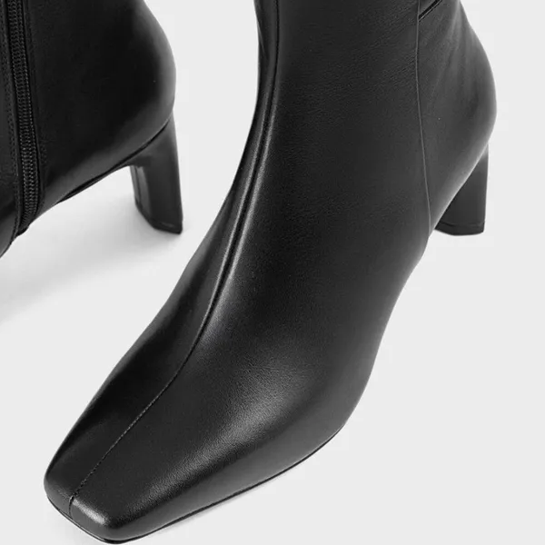 Vagabond Vendela Black Leather Tall Boots - Image 7