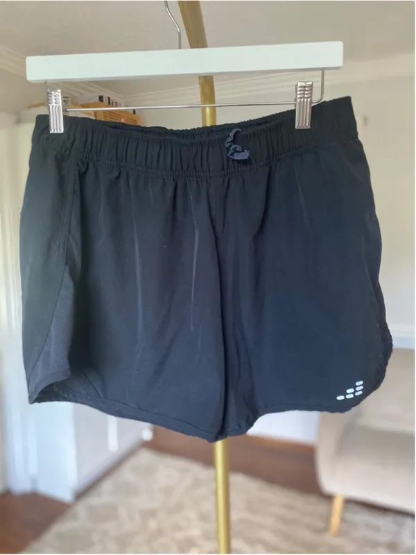 BCG Running Black Athletic Lined Shorts Performance Activewear Gym Running Large - Image 2