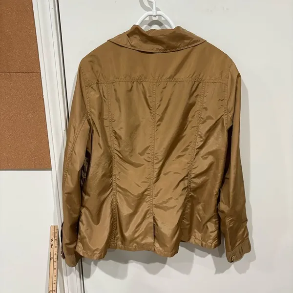 Jones New York Tan Utility Jacket Large - Image 4