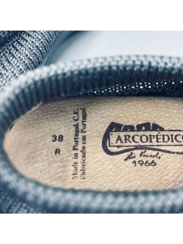 Arcopedico Sec V Slip-On Slippers Shoes Womens 8 Gray Stretch Knitted Textured - Image 9