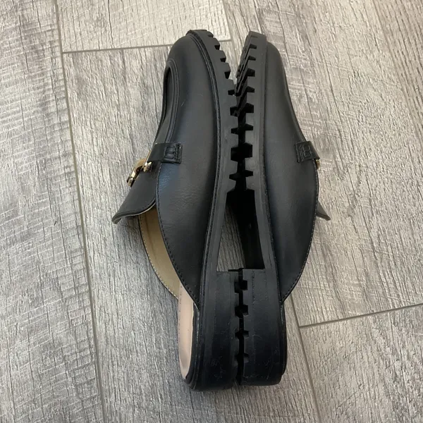 Sincerely Jules Ragu Black Lug Sole Horsebit Mule Loafers Womens 9M - Image 6