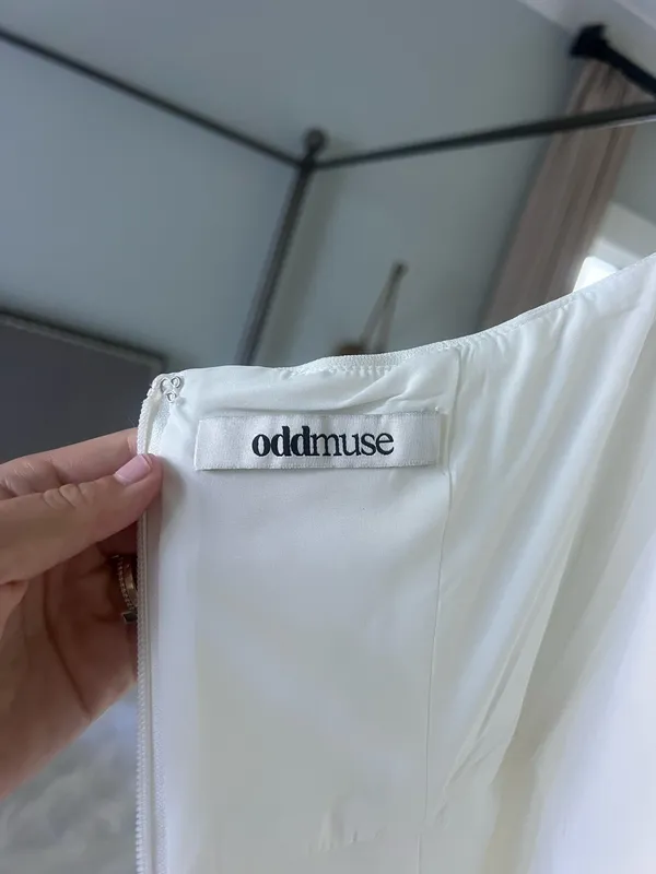 Odd Muse White Structured Mini Dress  - Image 4