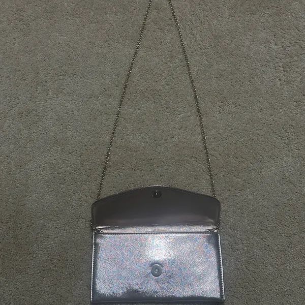 Coach Sequin Rose Gold Silver Clutch Purse - Image 3