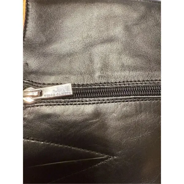 Vince Camuto Farren Women's Riding Boots SZ 5.5 Black Leather Quiet Luxury Moto - Image 11