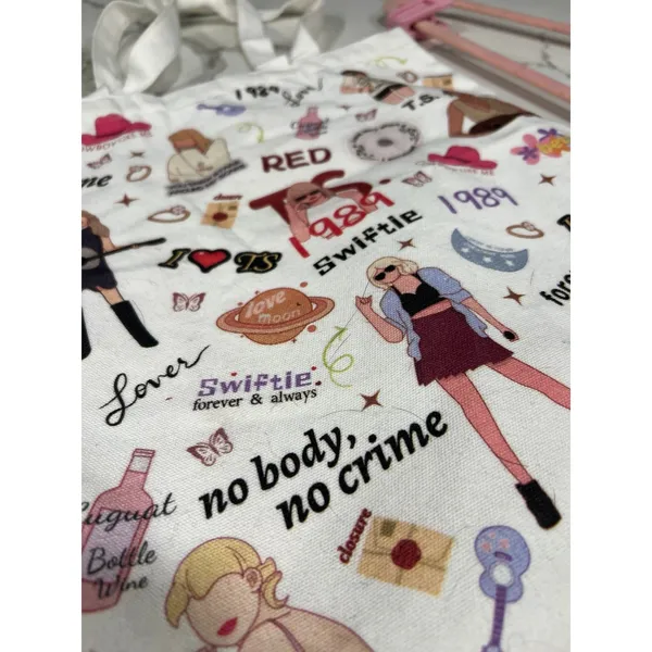 Taylor Swift‎ Printed Tote Bag - Image 3