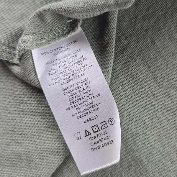 LOFT -1671 Short Eyelet‎ Sleeve Sage Green Top Medium - Image 7