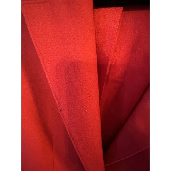 Pendleton Blazer Women Small? Red Virgin Wool Vintage Made In The USA~Defects - Image 4