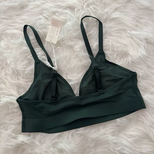 Aerie SMOOTHEZ Mesh Bralette Sycamore Size Small - Image 5
