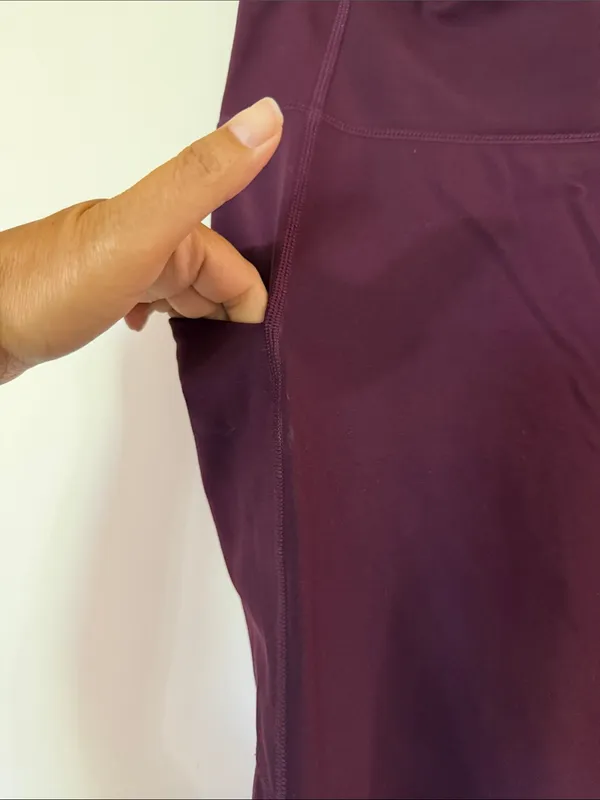 Fabletics Wine High-Rise Pocket Leggings - Image 3