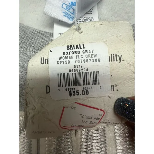 Champion Womans Reverse Weave Crewneck Sweatshirt Embroidered Sz S NWT - Image 5