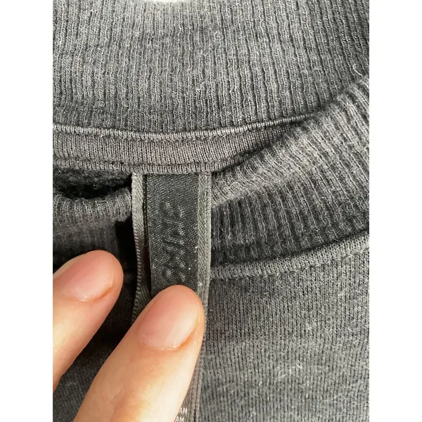 SKIMS Unisex Sweatshirt Black Cotton Blend Crewneck Pullover Medium - Image 4