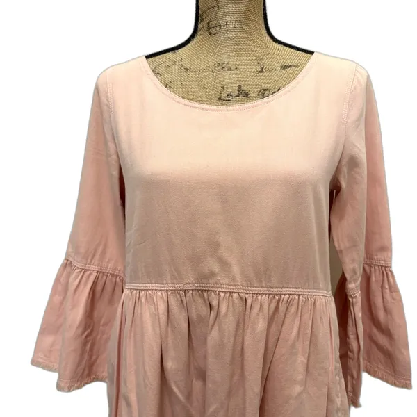 Anthropologie Holding Horses Lilibet‎ Dip Dye Dress Peach Pink Western US Size 2 - Image 3
