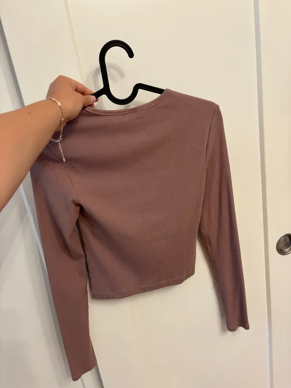 Workout Longsleeve Brown Size XS - Image 2