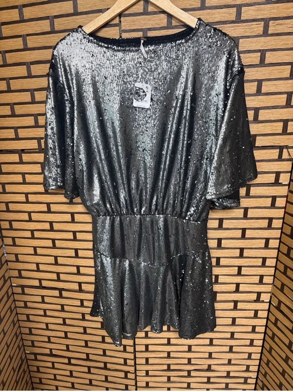Free people manuka sequin mini dress size medium - Image 2