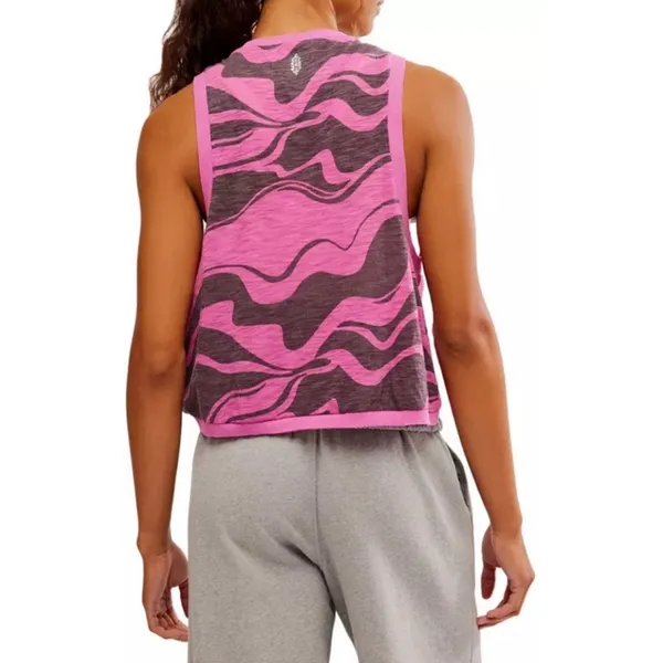 FP Movement Pink and Gray Muscle Tee - Image 2