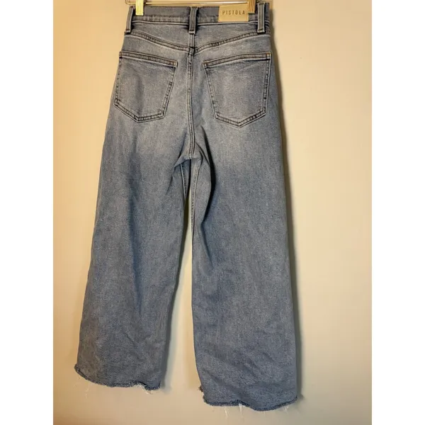 PISTOLA DENIM Bistro High Rise Ultra Wide Leg Lana Crop Sz 25 NEW $188 - Image 7