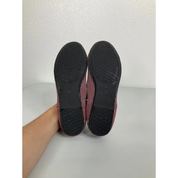 Rothys The Flat Womens 6 Red White Blue Patterned Knit Round Toe‎ Ballet Flats - Image 7