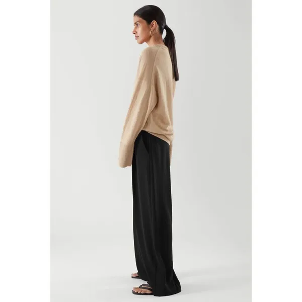 ✨COS Lightweight Linen Jumper Tan Sz Small Sweater✨ - Image 3
