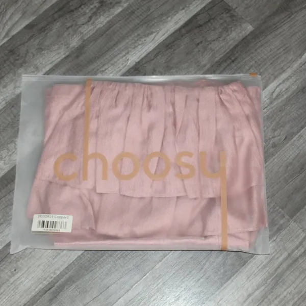 Choosy Copper Rose Organza Dress Size Small - Image 16