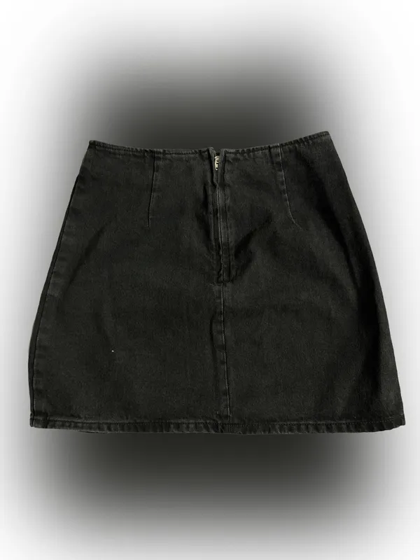 ASOS Black Mini Skirt with Front Slit - Image 2