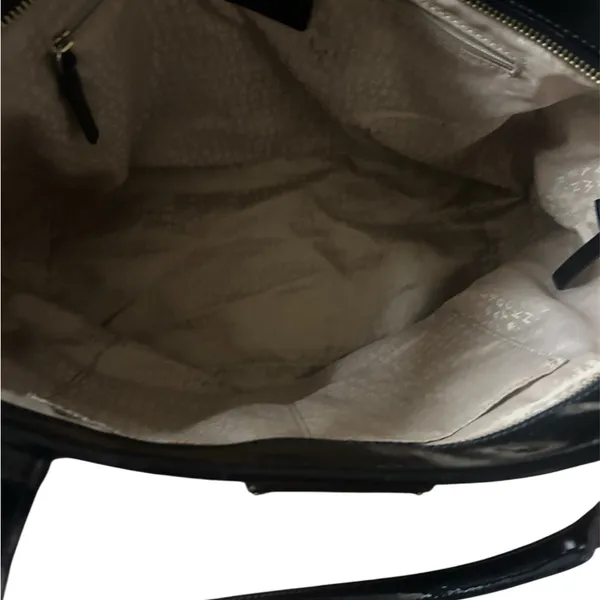 Kate Spade Black Perforated Harmony Metro Patent Leather Tote - Image 7
