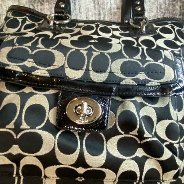 Coach Monogrammed Signature Tote Bag - Image 3