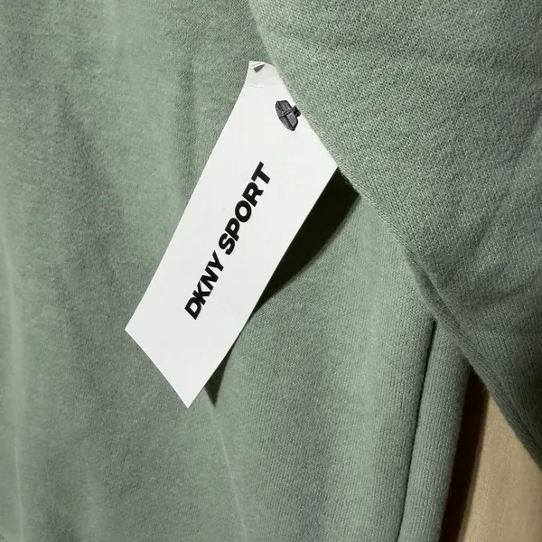 DKNY Sport Sweatshirt Womens Large Green Crewneck‎ Pullover NWT Casual - Image 4