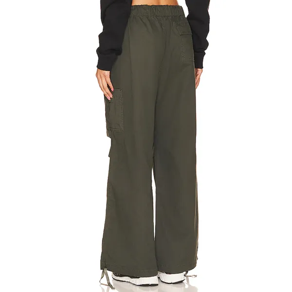 Superdown Army Green Cargo Pants Small Baggy Wide Leg Jogger Revolve $82 NEW - Image 4