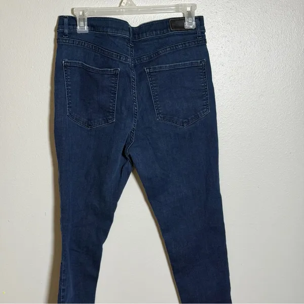 Express Denim High Rise Dark Blue Streetwear Women's Skinny Jeans size‎ 12R - Image 5