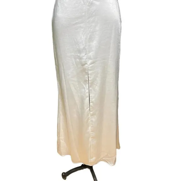 Lulus Eternal Infatuation White Satin Strapless Maxi‎ Dress Size XS - Image 8