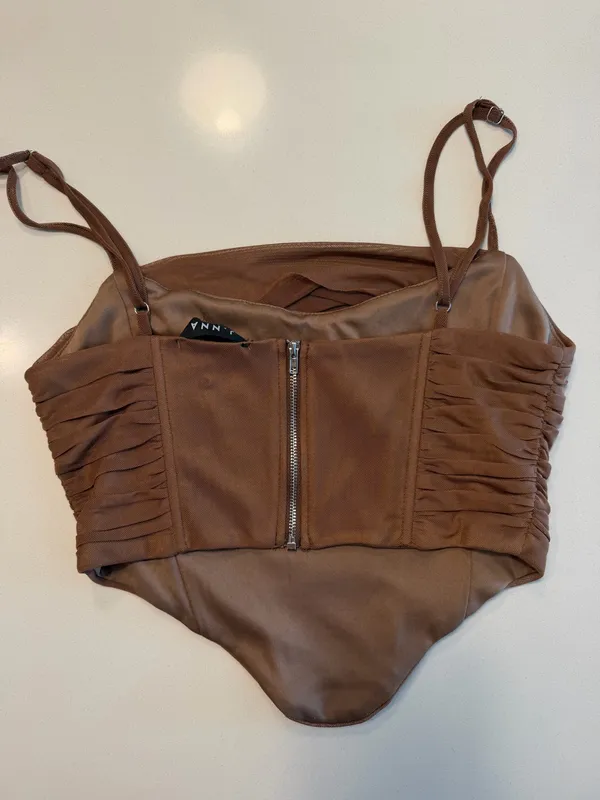 These Three Boutique Brown corset top - Image 3