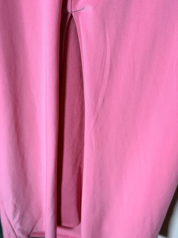 Express boat neck sleeveless low twist back maxi dress pink S - Image 8