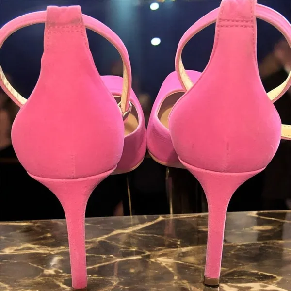 Gianni Bini Passero stilettos in Dance Pink. Size 7.5 M, 4” heel. - Image 4