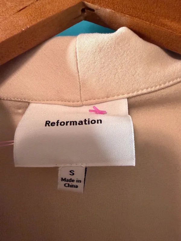 Reformation Marnie Knit Top Ivory Size Small - Image 5