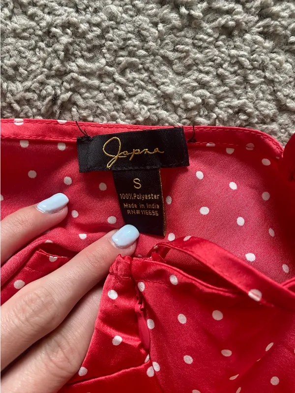 Red Polka Dot Dress - Image 2