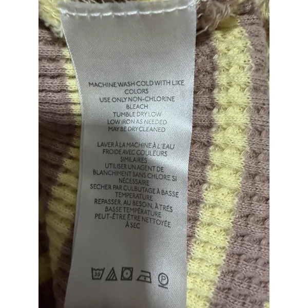 Free People We The Free Pretty Little Thermal Oat Combo-Elise Stripe Women's Size Small‎ - Image 13