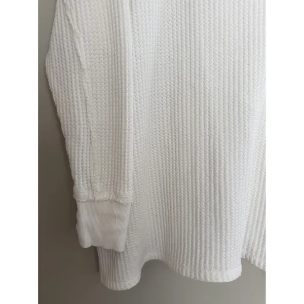 Free People We The Free Travis Polo Top Ivory Women's Size Small - Image 9