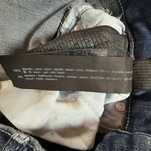 Zara Jeans Women's 6 Blue Mid Rise Straight Slim Stretch Denim EU 38 Minimalist - Image 4