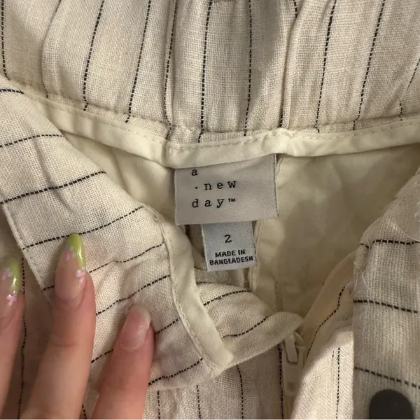 a new day Cream Wide Leg Pants - Image 4