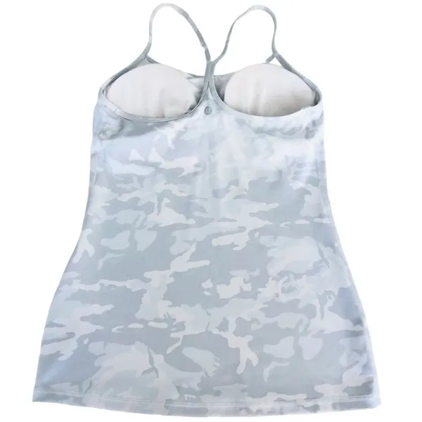 Lululemon Power Y Tank Everlux Incognito Camo Alpine White Multi Size 8 Tank Top - Image 7