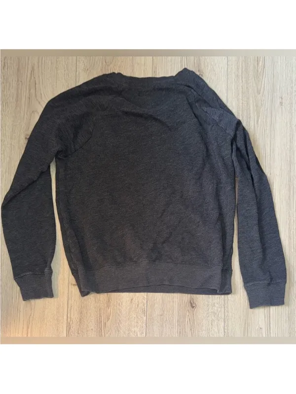 Victoria's Secret Dark Gray VS Heart Logo Sweatshirt Crewneck crew sweater - Image 2