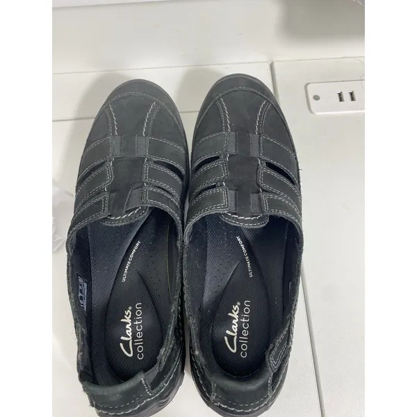 Women’s Clarks Haley Stork Black Comfort Flats Size 9 N Barely Worn - Image 16