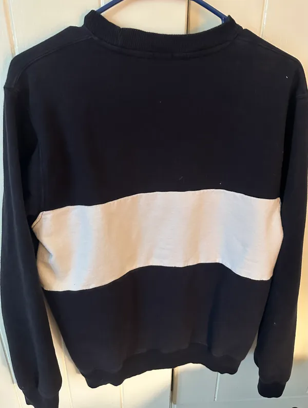 Brandy Melville Navy Blue John Galt Los Angeles American Flag Crewneck - Image 3