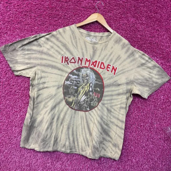 Iron Maiden Killers Album Cover Heavy Metal Band Tie Dye 2XL - Image 3