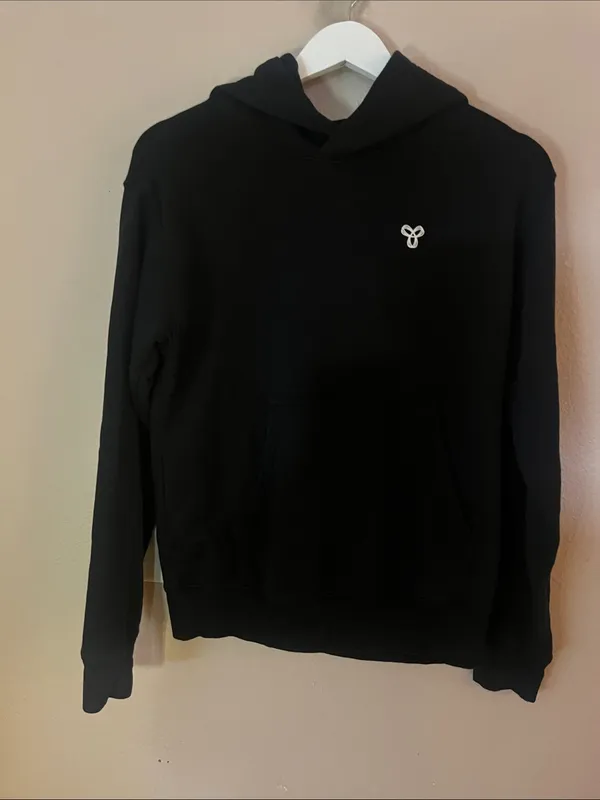 TNA Aritzia Women’s Logo Hoodie Sweatshirt Black White Size XS - Image 2