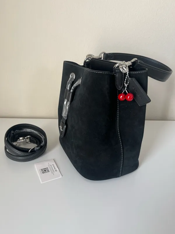 Coach Rowan Bucket Bag With Cherry Charm - Image 4