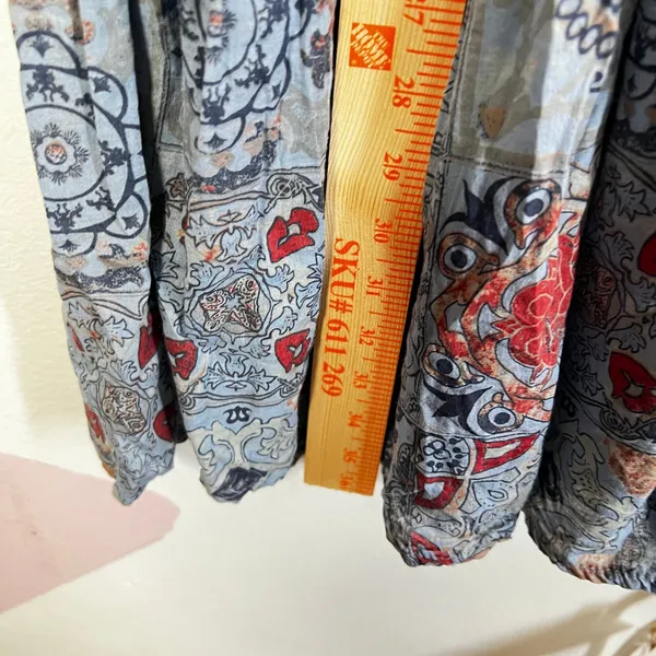 Patchwork Tiered Maxi‎ Skirt Made In Italy Sz Small Cottagecore Festival Hippie - Image 5