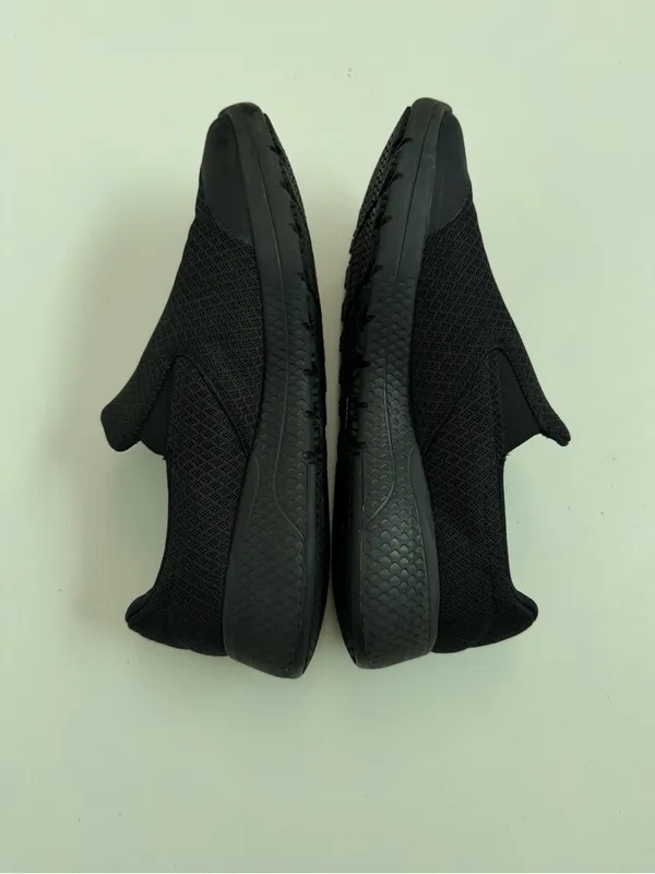 Skechers Loafer Sneaker Work Slip Resistant Air Cooled Memory Foam Comfort Black - Image 4