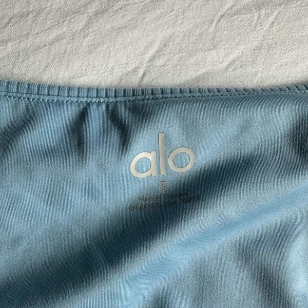 ALO Yoga Blissful Henley Bra Top - Image 2