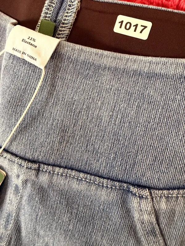 Halara Womens Full-Length size Small Jeggings Small Blue Stretch Denim Blend - Image 8